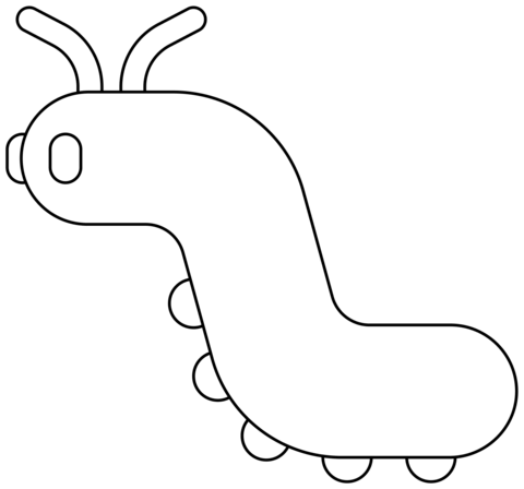 Bug Emoji From True Bugs Coloring Page